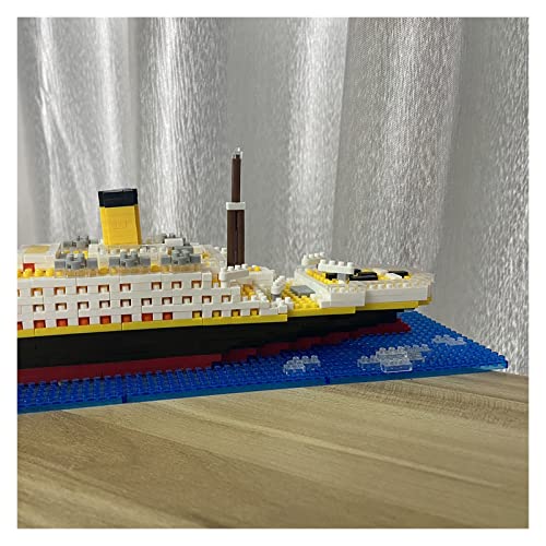 For:Modelo De Barco Juego De Bloques De Construcción De Barcos Modelo Titanic Iceberg Los Mejores Regalos para Amigos Y Familiares.
