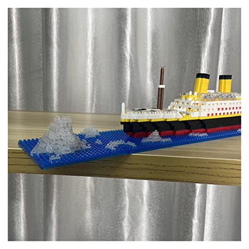 For:Modelo De Barco Juego De Bloques De Construcción De Barcos Modelo Titanic Iceberg Los Mejores Regalos para Amigos Y Familiares.