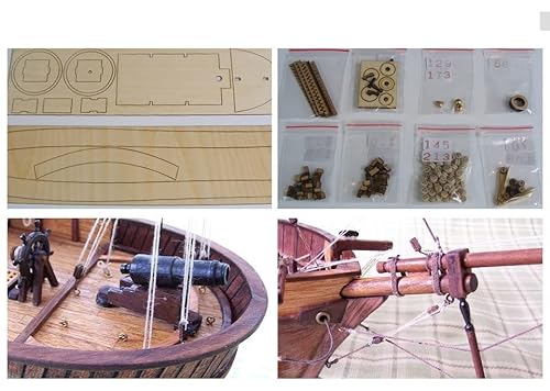 For:Modelo De Barco para: Kit de Modelo de Barco de Madera DIY Train Love Modelo de Corte por láser 3D Barco Modelo a Escala de Madera 1/55 Los Mejores Regalos para Amigos Y Familiares.