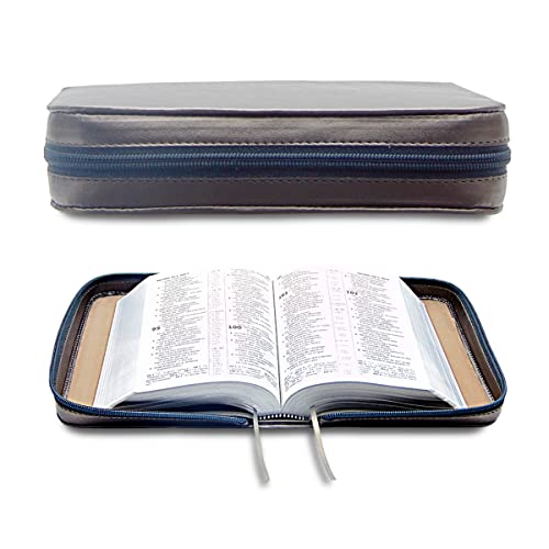 Funda para Biblia en Francés - Nueva Edición Traducción del Nuevo Mundo - 3 tamaños - Personalizable - con cremallera (Personalizar nombre, Mediano)