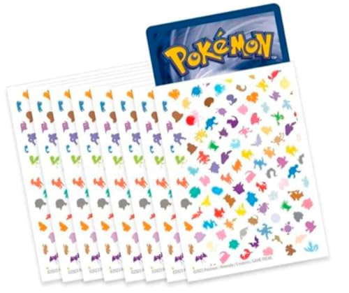 Fundas de Caja Entrenador de Elite Pokemon [65 Fundas], Presume tus Cartas con las Fundas Promocionales de las cajas ETB Pokemon, Fundas para Cartas Pokemon (Scarlet and Violet 151)