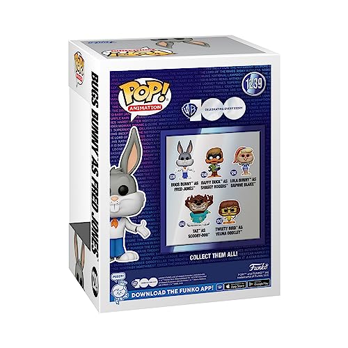 Funko Pop! Animation: HB - Bugs Bunny As Fred - Looney Tunes - Figura de Vinilo Coleccionable - Idea de Regalo- Mercancia Oficial - Juguetes para Niños y Adultos - TV Fans