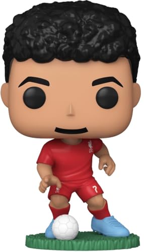 Funko POP! Soccer: Liverpool FC - Luis Diaz - Figuras Miniaturas Coleccionables Para Exhibición - Idea De Regalo - Mercancía Oficial - Juguetes Para Niños Y Adultos - Fans De Sports