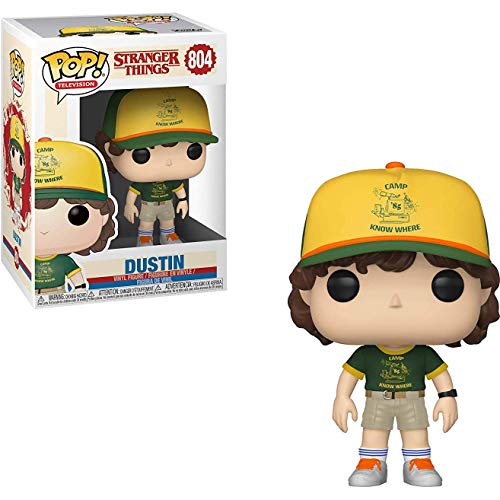 Funko Stranger Things - Dustin at Camp Pop! Vinyl Figure (Includes Compatible Pop Box Protector Case)