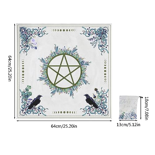 FUZYXIH Mantel de carta de tarot de altar místico para buscadores espirituales, simbolismo espiritual y cósmico