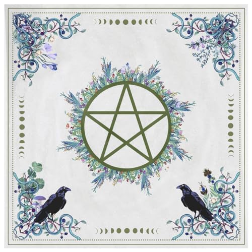 FUZYXIH Mantel de carta de tarot de altar místico para buscadores espirituales, simbolismo espiritual y cósmico