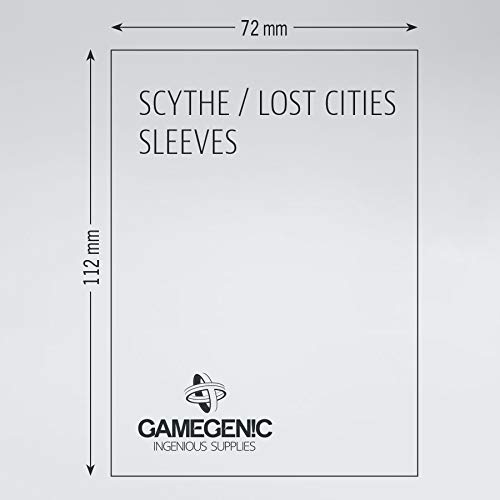 GAMEGEN!C GGS10058ML Matte Scythe/Lost Cities Sleeves 72x112mm (60), Clear