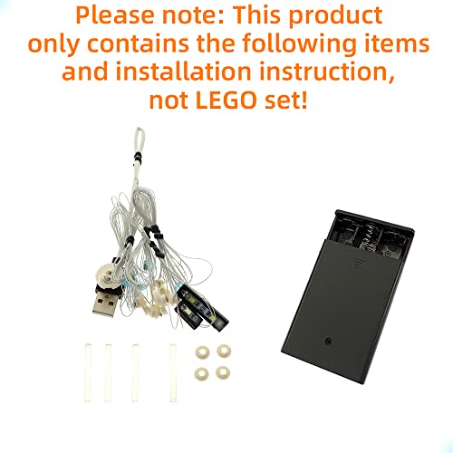 GEAMENT Kit de Luces LED Compatible con Lego Caza Estelar ala-X (X-Wing Starfighter) - Conjunto de luz para Star Wars 75355 (Juego Lego no Incluido)