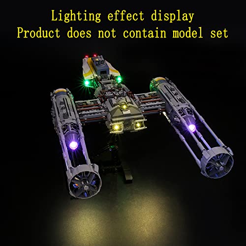 GEAMENT Kit de Luces LED Compatible con Lego Caza Estelar ala-Y (Y-Wing Starfighter) - Conjunto de luz para Star Wars 75181 (Juego Lego no Incluido)