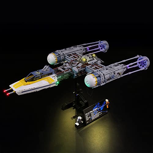 GEAMENT Kit de Luces LED Compatible con Lego Caza Estelar ala-Y (Y-Wing Starfighter) - Conjunto de luz para Star Wars 75181 (Juego Lego no Incluido)