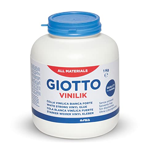 GIOTTO Vinilik, Cola Vinilica Blanca Fuerte, Bote de Plástico, 1kg