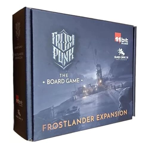 Glass Cannon Unplugged Frostlander Expansion - Frostpunk: El juego de mesa de juego de mesa a partir de 16 años, 1-4 jugadores, 120-150 minutos, tiempo de juego, REBFROST02, 2. expansiones, multicolor