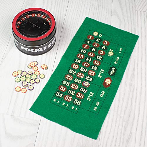 Global Gizmos 56040 - Set de regalo de ruleta de bolsillo, color/modelo surtido