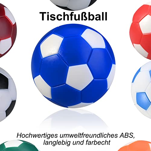 GOLDGE 8 pelotas de futbolín de mesa, profesionales, 32 mm, mini pelotas de futbolín, pelotas de futbolín, pequeñas bolas de futbolín, bolas de fútbol para niños y adultos (colores)