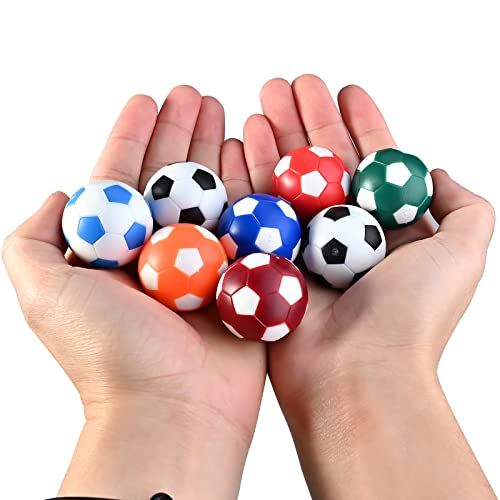 GOLDGE 8 pelotas de futbolín de mesa, profesionales, 32 mm, mini pelotas de futbolín, pelotas de futbolín, pequeñas bolas de futbolín, bolas de fútbol para niños y adultos (colores)