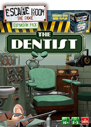 Goliath Games- Escape Room Expansion Pack: The Dentist Family Game | para Mayores de 16 años | para 3-5 Jugadores, Individual, Multicolor, Packs (911740.008)