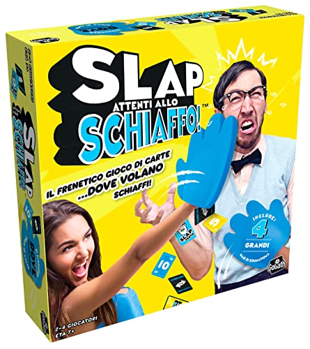 GOLIATH Slap 926352.006 - Juego divertido para niños y niñas a partir de siete años en adelante, juego de acción con mano de goma, juego de fiesta, multicolor, 926352.006