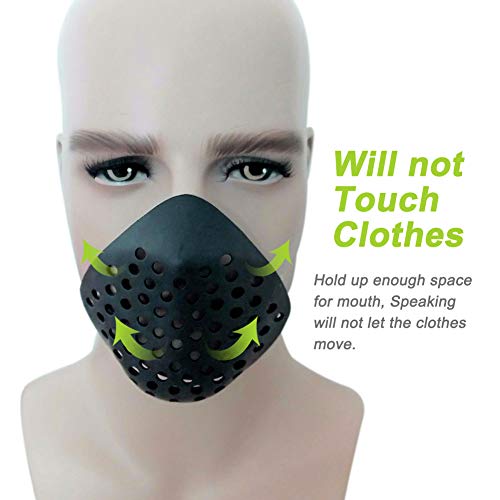 goooods Máscara de boca respiratoria para cosplay de superhéroes, suave y no tóxica, media máscara de goma para adultos