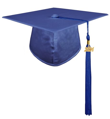 GraduationMall 2023 Birrete Graduacion para Niños Gorro de Graduacion Sombrero de Graduación Fiesta Preescolar Azul real