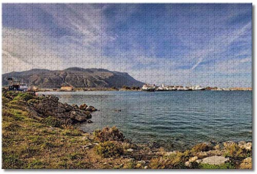 Grecia Balos Lagoon Kissamos Creta Rompecabezas para Adultos Niños 1000 Piezas Juego de Rompecabezas de Madera para Regalos Decoración del hogar Recuerdos Especiales de Viaje