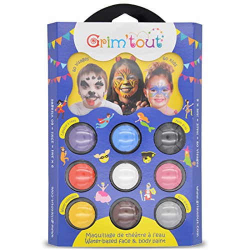 GRIM'TOUT- Zoo Parade Paleta de 9 maquillajes, Multicolor (GT41428)