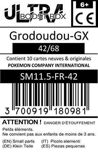 Grodoudou-GX (Wigglytuff-GX) 42/68 - #myboost X Soleil & Lune 11.5 Destinées Occultes - Box de 10 cartas Pokémon Francés