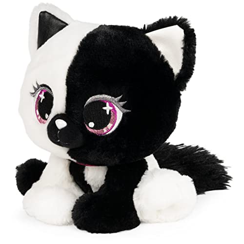 GUND P.Lushes Designer Fashion Pets Lady Luna Cat Animal de peluche de primera calidad, suave felpa, blanco y negro, 6 pulgadas