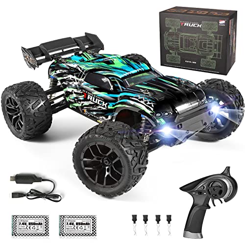 HAIBOXING Coche teledirigido, 2,4 GHz 1:18 proporcional 4WD 36+ km/h Hobby Offroad Monster RC Truck, impermeable RC Truggy RTR Toy