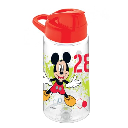Happy Nemo Juego de 2 loncheras y botella de agua de Mickey Mouse de Disney, lonchera escolar para niños, sin BPA, 500 ml, juego duradero y reutilizable para niños a partir de 3 años