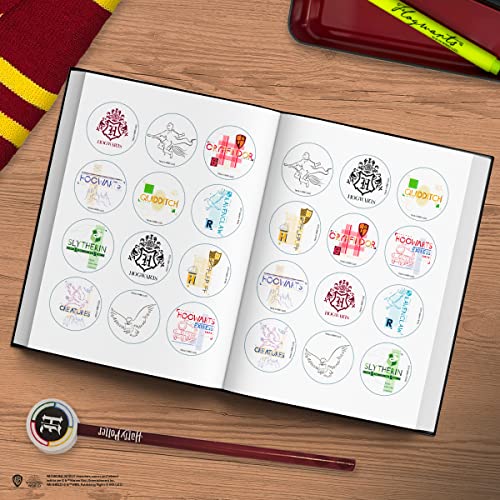 Harry Potter School Diary Dated 2022-2023, 10 Months, Sept 22 - Jun 23, Wizarding World School Diary with Sticker Limited Edition, 368 Pages, Hardcover, 13x17.8 cm, Burgundy