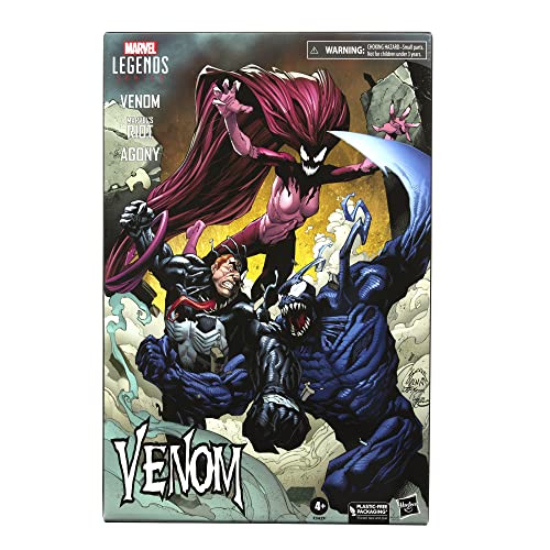 Hasbro- Marvel Legends Series Venom Multipack Figura de acción, Juguete Coleccionable a Escala de 6 Pulgadas, 4 Accesorios, Multicolor (F3429), a partir de 4 años, Exclusivo en Amazon