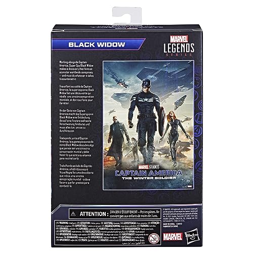 Hasbro Marvel Series, Black Widow de 15 cm de Capitán América: The Winter Soldier, Figuras Marvel Legends, Multicolor (F6522)