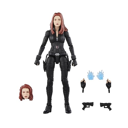 Hasbro Marvel Series, Black Widow de 15 cm de Capitán América: The Winter Soldier, Figuras Marvel Legends, Multicolor (F6522)