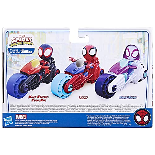 Hasbro Marvel Spidey and His Amazing Friends Ghost Spider con Moto F7461