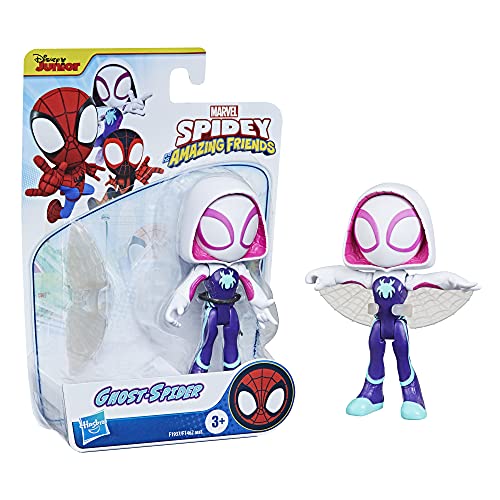 Hasbro Spidey y Sus fantásticos Amigos - Ghost Spider, Figura de acción de Juguete de 15 cm, con 1 Accesorio, para niños a Partir de 3 años