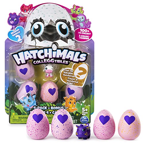 Hatchimals CollEGGtibles Season 2 - 4-Pack + Bonus (Styles & Colors May Vary)