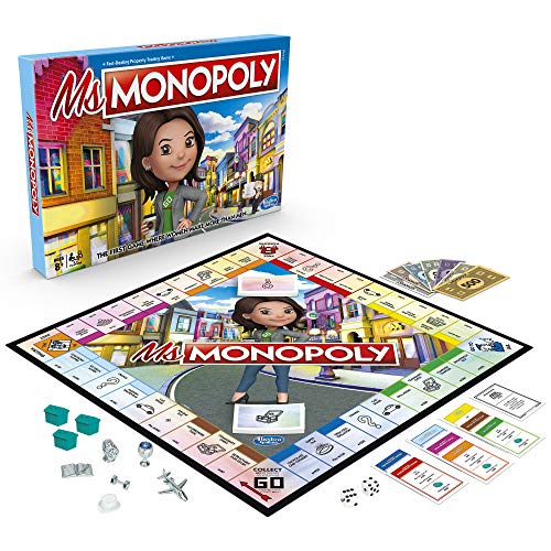HiCollections MS. Monopoly Board Game; First Game Where Women Make More Than Men; Features Inventions by Women; Game for Families and Kids Ages 8 and up