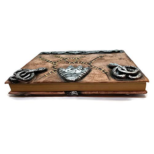 Hocus Pocus Book of Spells Prop – Libro de hechizos para decoración de Halloween, látex Necronomicon, Diario de disfraces