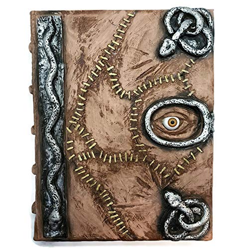 Hocus Pocus Book of Spells Prop – Libro de hechizos para decoración de Halloween, látex Necronomicon, Diario de disfraces