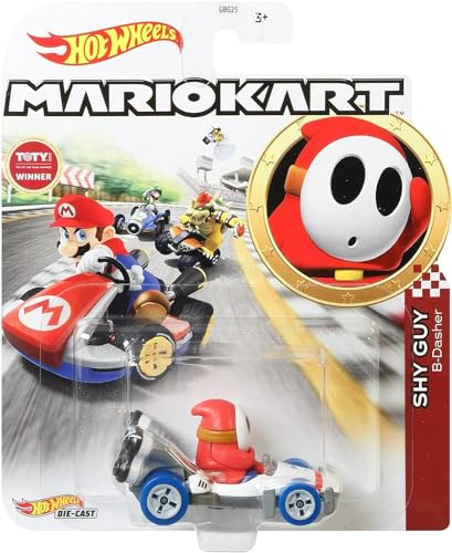 Hot Wheels Mario Kart Shy Guy, modelo variado, 1 pieza