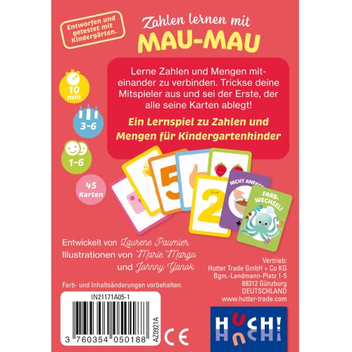 Huch & Friends Aprender MAU, Color números y cantidades para niños de guardería (405018)