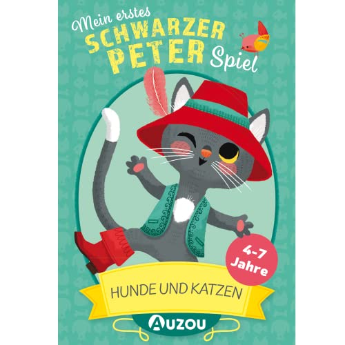 Huch & Friends-Mi Primer Juego Black Peter-Perros y Gatos Schwarzer Familiar-Nota y observación, Color memo, Medium (405014)