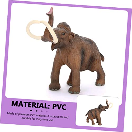 ibasenice Mamut Lanudo Mini Estatua De Ganesh Modelo Animal Decoración del Hogar Regalo Figuras De Animales De La Selva Mamut Modelo 3D Wildcraft Criaturas Prehistóricas Modelo Mundo Animal