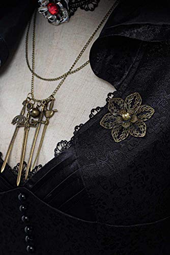 icewalker Evil Village Cosplay Moth Lady - Disfraz de vampiro para mujer, ropa medieval, color negro