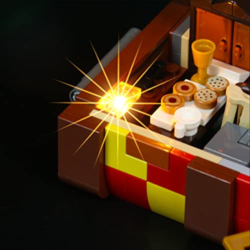 icuanuty Kit de Iluminación LED para Lego 76399 Harry Potter Baúl Mágico de Hogwarts, Kit de Luces Compatible con Lego 76399 (No Incluye Modelo Lego)