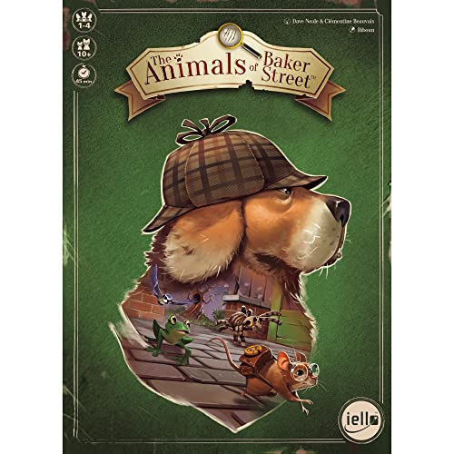IELLO: The Animals of Baker Street - Juego de investigación, jugable para toda la familia, a partir de 10 años, 2-4 jugadores, 45 minutos