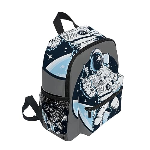 ISAOA Mochila infantil de astronauta espacial para preescolar, bolsa de viaje, mochila de guardería para niños y niñas, N.º 8, Taille unique