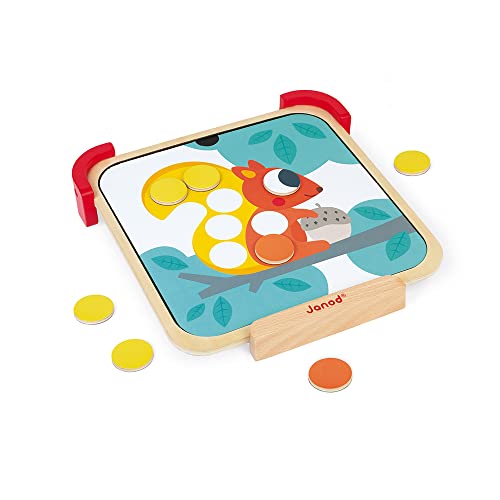 Janod - I Learn Colours - Magnetic Educational Toy - For children fom the Age of 2, J05321