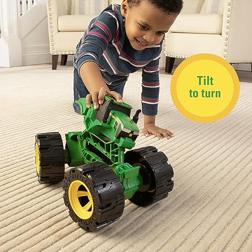John Deere Monster Treads Tractor todoterreno infantil – Juguete Tractor para niños con ruedas grandes – Juguete duradero interior y exterior – Regalo para niños y niñas de 3 años