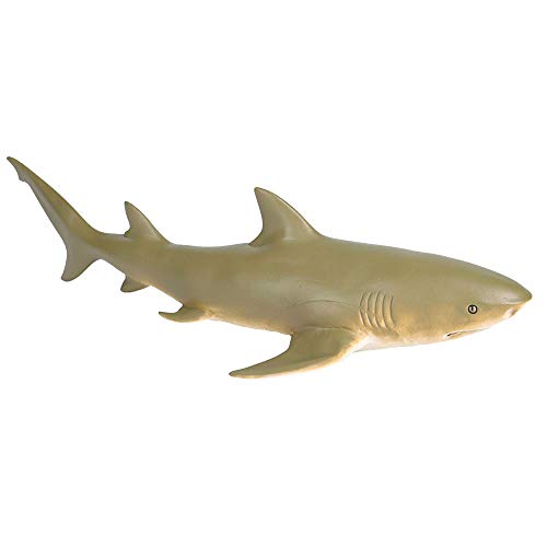 JOKFEICE Figuras de Animales realistas tiburón limón Juguete de Goma Animal Marino, Proyecto de Ciencia, decoración de Torta, cumpleaños para niños pequeños 3 4 5